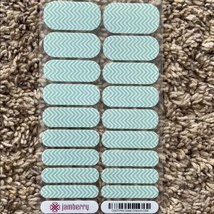 Jamberry Nail Wrap Mint Green Chevron- New
